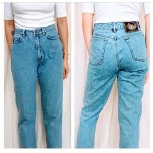 DKNY Womens Relaxed Jeans Vintage 90s High Rise Blue Tapered Fit Sz 10